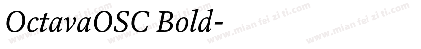 OctavaOSC Bold字体转换